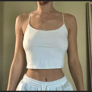 White crop top. Brand: PacSun Size: M